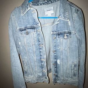 Distressed Denim Jacket Womens